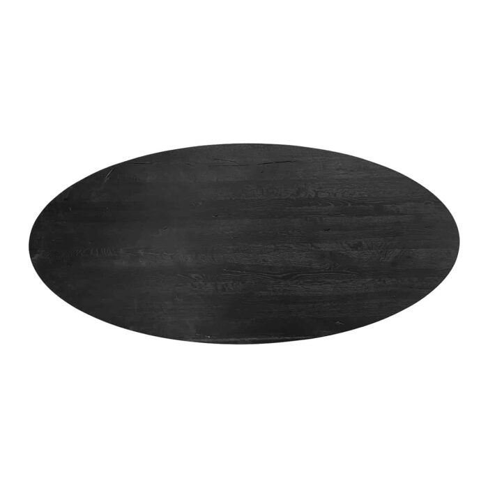 6045 TOP - Dining table top Watson oval 300 (Black)