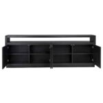 6501 BLACK - Sideboard Oakura 4-doors (Black)