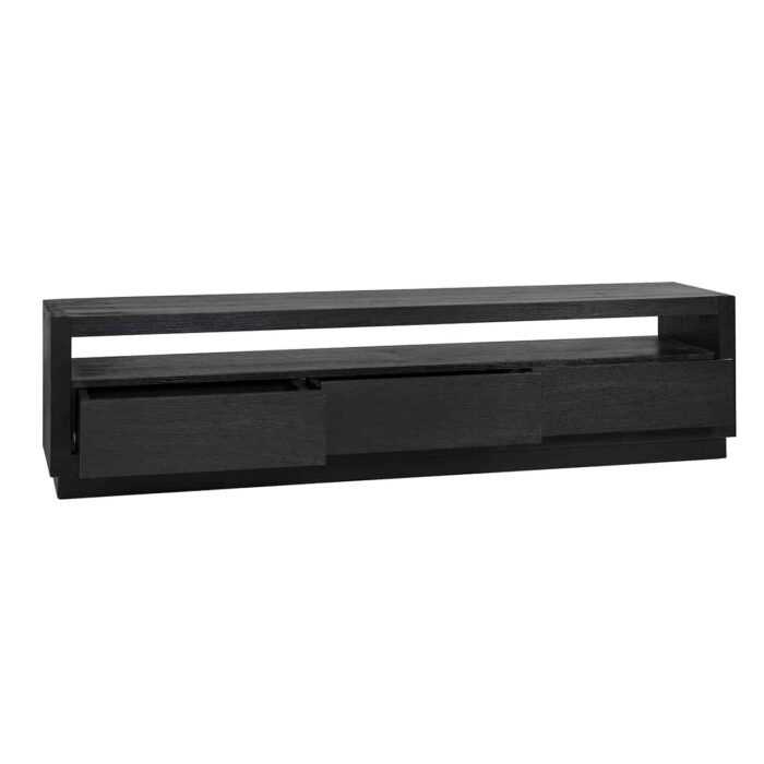 6503 BLACK - TV-Unit Oakura 3-drawers (Black)