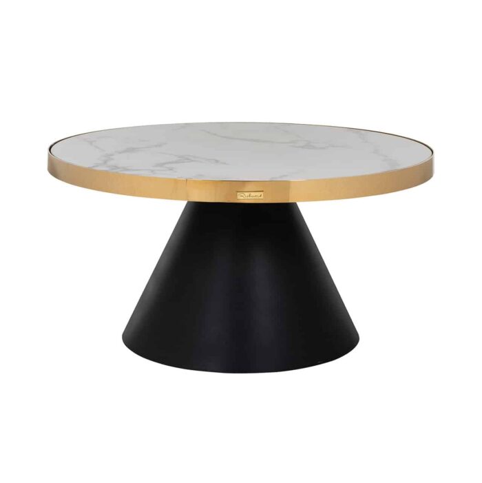 7361 - Coffee table Odin 80Ø  (Gold)