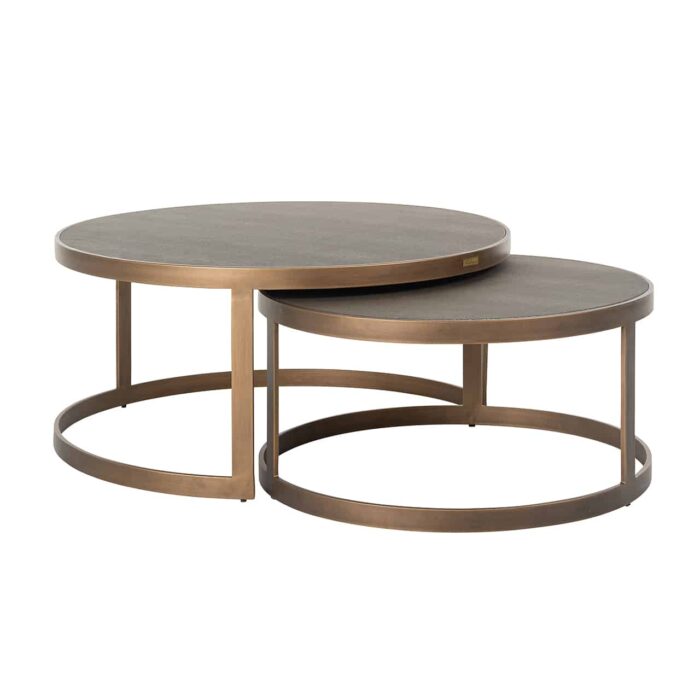 7523 - Coffee table Bloomingville set of 2 (Gold)