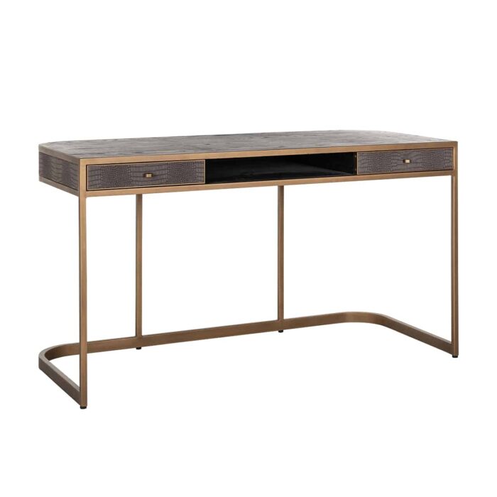 7535 - Desk Classio 2-drawers (Brushed Gold)