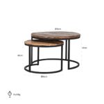825005 - Coffee table Brooke set of 2