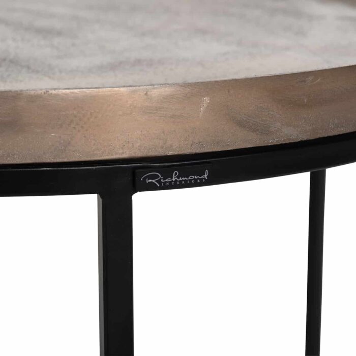 825030 - Coffee table Milo 70Ø (Champagne gold)