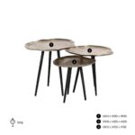 825059 - Coffee table Volenta set of 3  (Champagne gold)