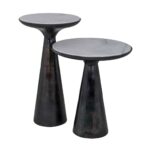 825113 - End table Ethan 38Ø black (Black)