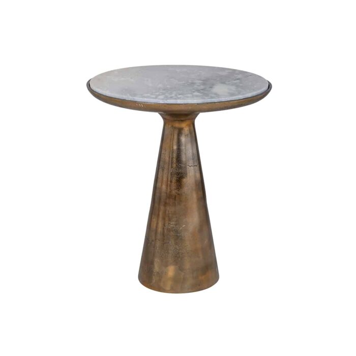 825116 - End table Ethan 46Ø brushed gold (Gold)