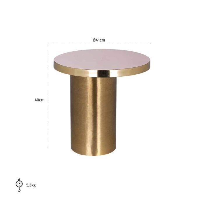 825176 - End table Giulia (Brushed Gold)
