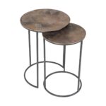 825193 - End table Tulum set of 2 (Brushed Gold)