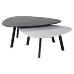 9474 - Coffee table Trocadero set of 2 (Black/white)
