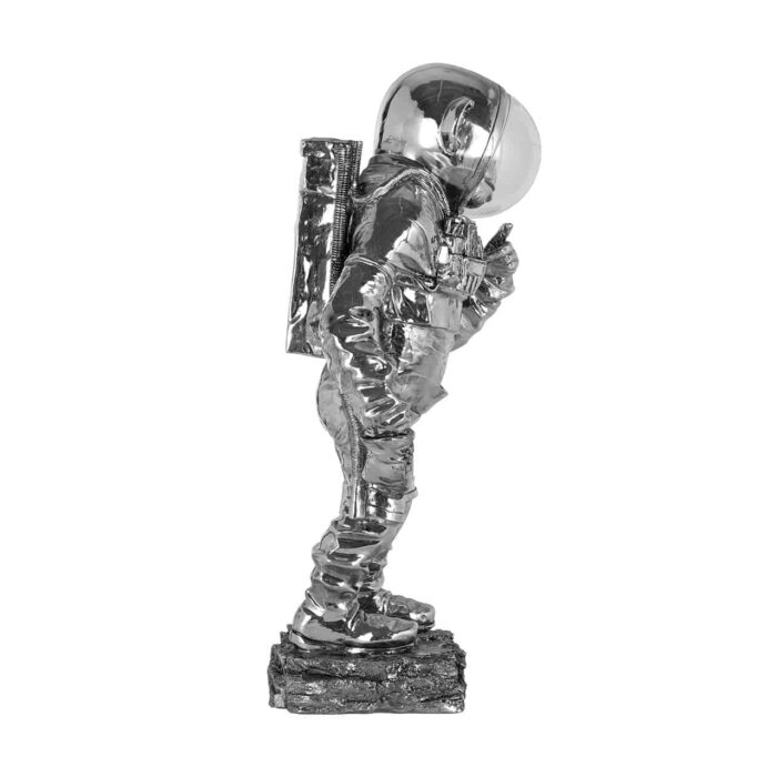 -AD-0005 - Art Decoration Space Monkey (Silver)