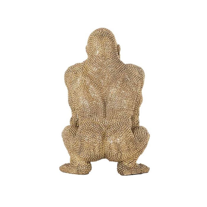 -AD-0007 - Deco object Gorilla gold small (Gold)