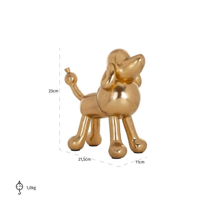 -AD-0026 - Art decoration Dog Miro (Gold)