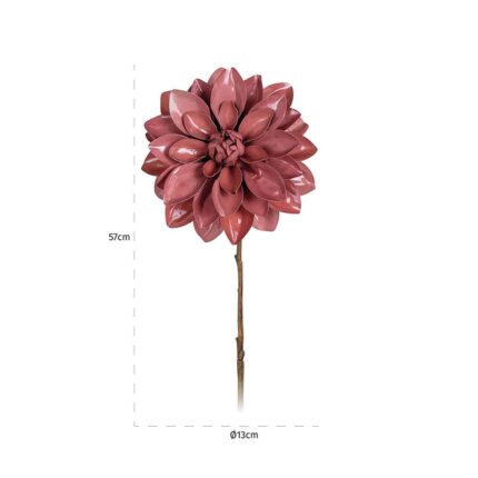 -FL-0019 - Flower Dahlia Rosee (12 pieces)