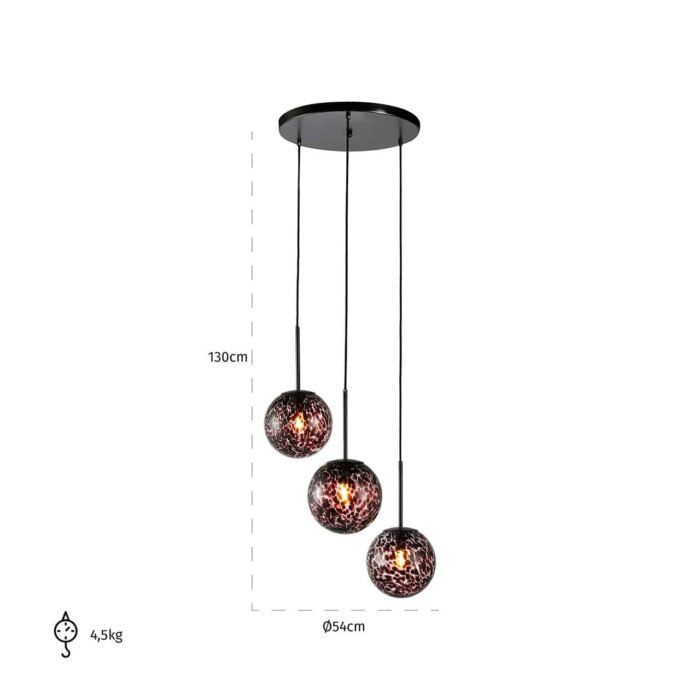 -HL-0136 - Hanging lamp Kyana small (Black)