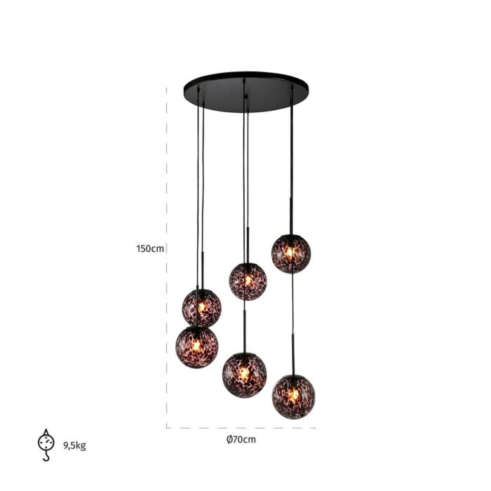 -HL-0137 - Hanging lamp Kyana big (Black)
