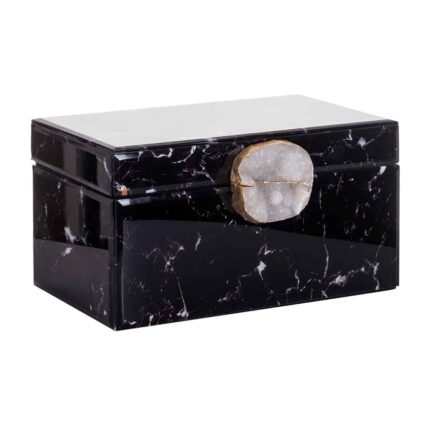 -JB-0001 - Jewellery Box Maeve black marble (Black)