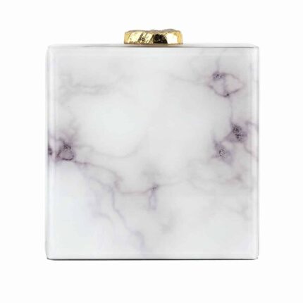 -JB-0006 - Jewellery Box Bayou white marble look