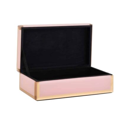 -JB-0012 - Jewellery Box Jaylyn pink/gold (Pink)