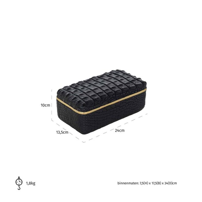 -JB-0022 - Storage box Cobe black small (Black)