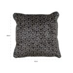 -KU-0052 - Pillow Jezz 45x45 (Ice velvet 18098 Kubic vintage 9999 Black)
