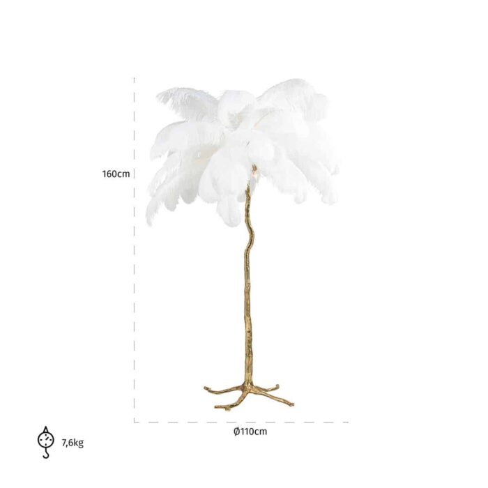 -LB-0081 - Floor Lamp Burlesque white (White)