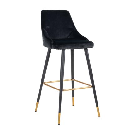 S4476 BLACK VELVET - Bar stool Imani black velvet (Quartz Black 800)