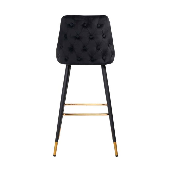 S4476 FR BLACK VELVET - Bar stool Imani black velvet (Quartz Black 800)