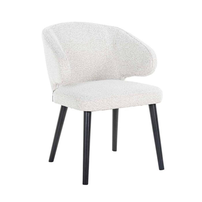 S4497 WHITE BOUCLÉ - Chair Indigo white bouclé (Copenhagen 900 Bouclé White)