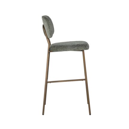 S4523 THYME FUSION - Bar stool Xenia thyme fusion / brushed gold (Fusion thyme 206)