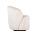 S4556 WHITE CHENILLE - Swivel easy chair Sofia white chenille (Bergen 900 white chenille)