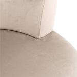 S4557 KHAKI VELVET - Easy chair Donna khaki velvet (Quartz Khaki 903)