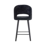 S4561 BLACK CHENILLE - Counter stool Savoy black chenille (Bergen 809 black chenille)
