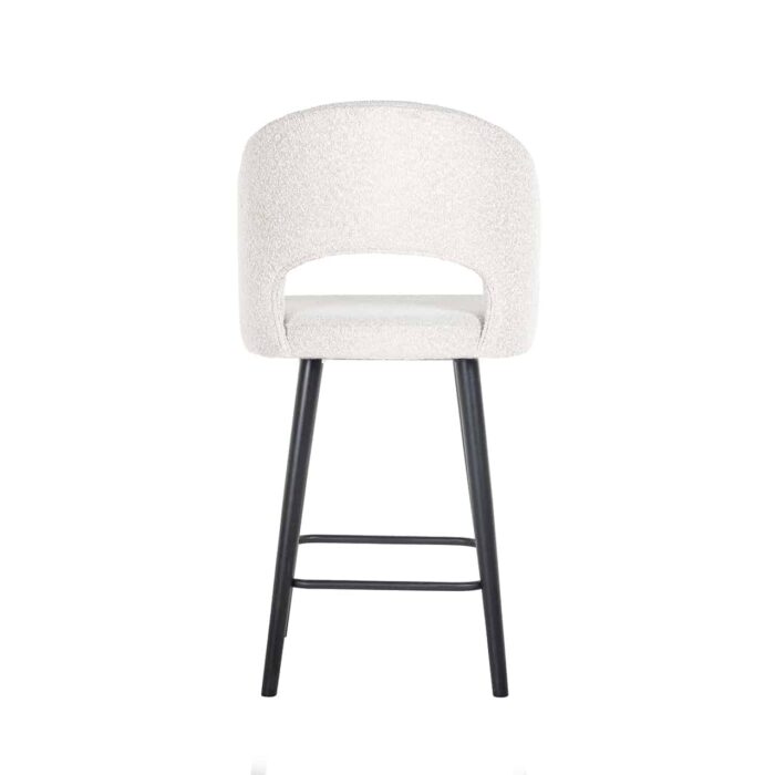 S4561 WHITE BOUCLE - Counter stool Savoy white bouclé (Copenhagen 900 Bouclé White)