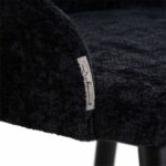 S4563 BLACK CHENILLE - Chair Twiggy black chenille (Bergen 809 black chenille)