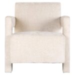 S4577 WHITE CHENILLE - Easy chair Devanto white chenille (Bergen 900 white chenille)