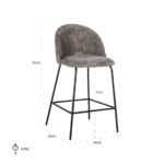 S4584 WOOD RENEGADE - Counter stool Alyssa wood renegade (Renegade wood 108)