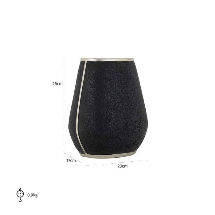 -VA-0109 - Vase Mayla small (Black)