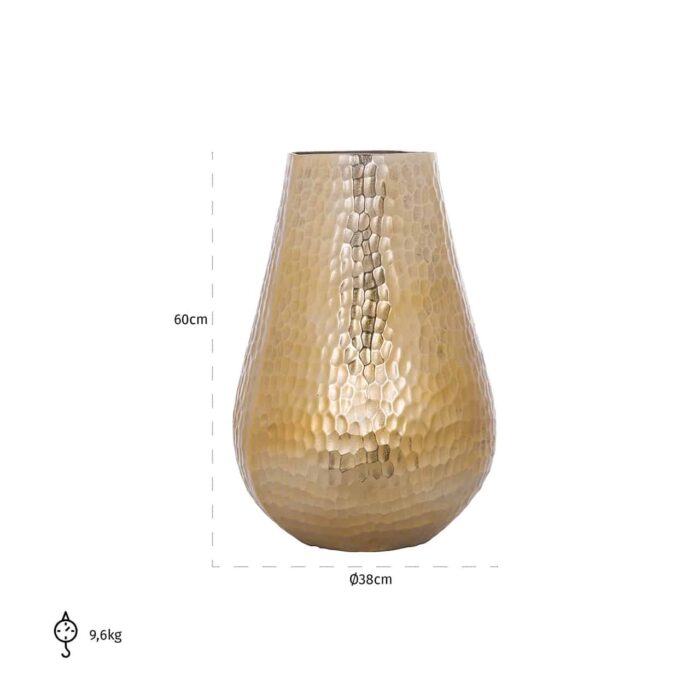-VA-0161 - Vase Hailey big (Gold)