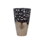 -VA-0182 - Vase  Flore small (Black/gold)