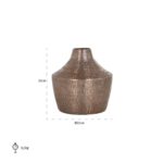 -VA-0208 - Vase Britt small (Brushed Gold)