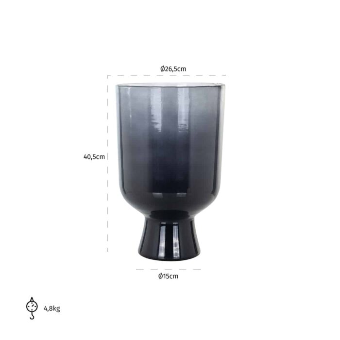 -VA-0221 - Vase Amelie big (Black)
