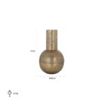 -VA-0231 - Vase Darcey small (Brushed Gold)