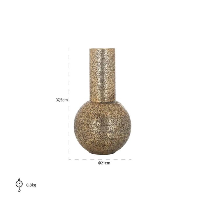 -VA-0232 - Vase Darcey big (Brushed Gold)